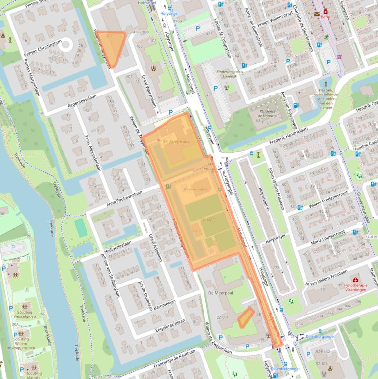 Kaart van postcodegebied 3136AX.