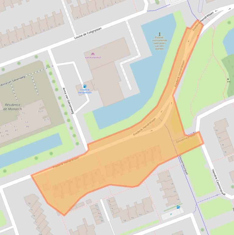 Kaart van postcodegebied 3136BC.