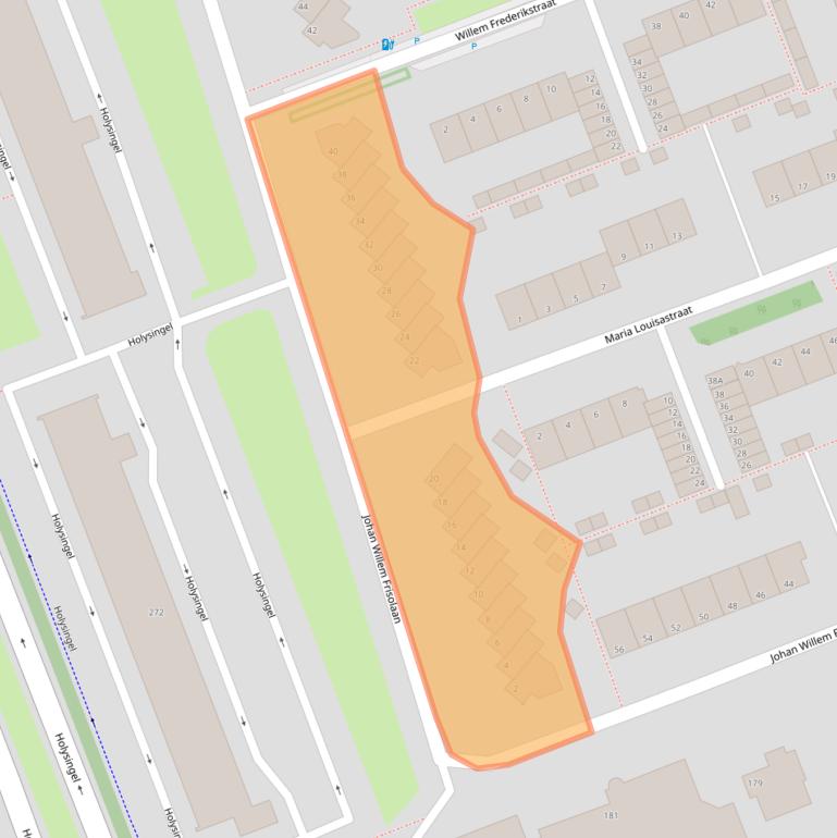 Kaart van postcodegebied 3136BG.