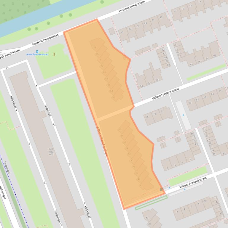 Kaart van postcodegebied 3136BH.