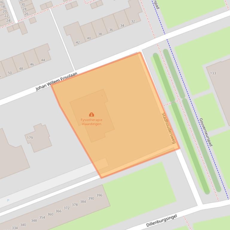 Kaart van postcodegebied 3136BW.