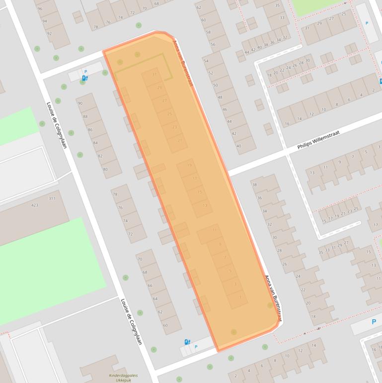 Kaart van postcodegebied 3136CE.