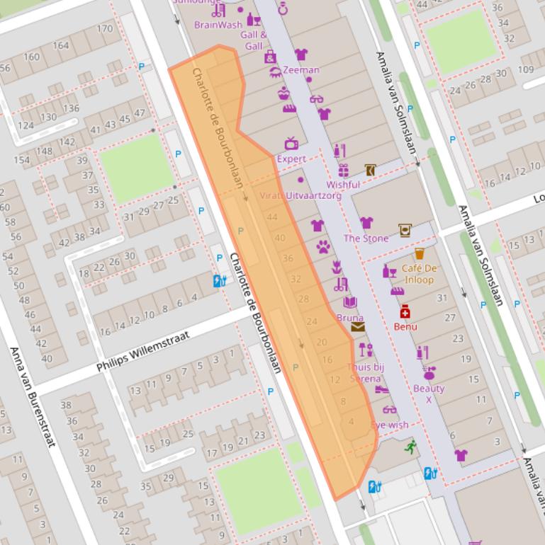 Kaart van postcodegebied 3136CL.