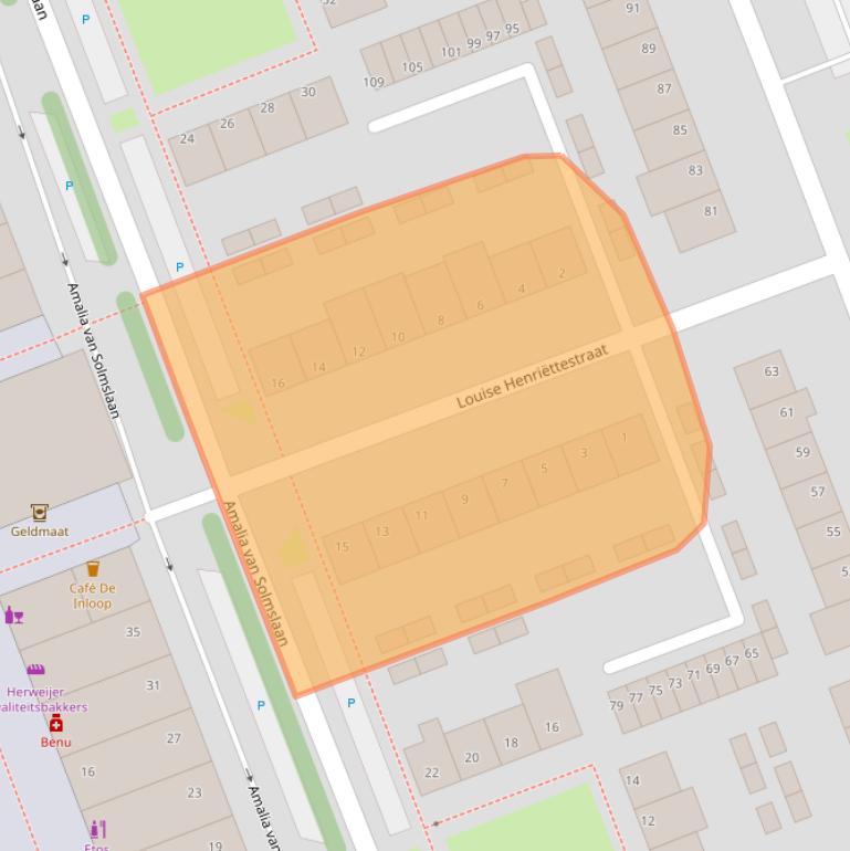 Kaart van postcodegebied 3136CT.