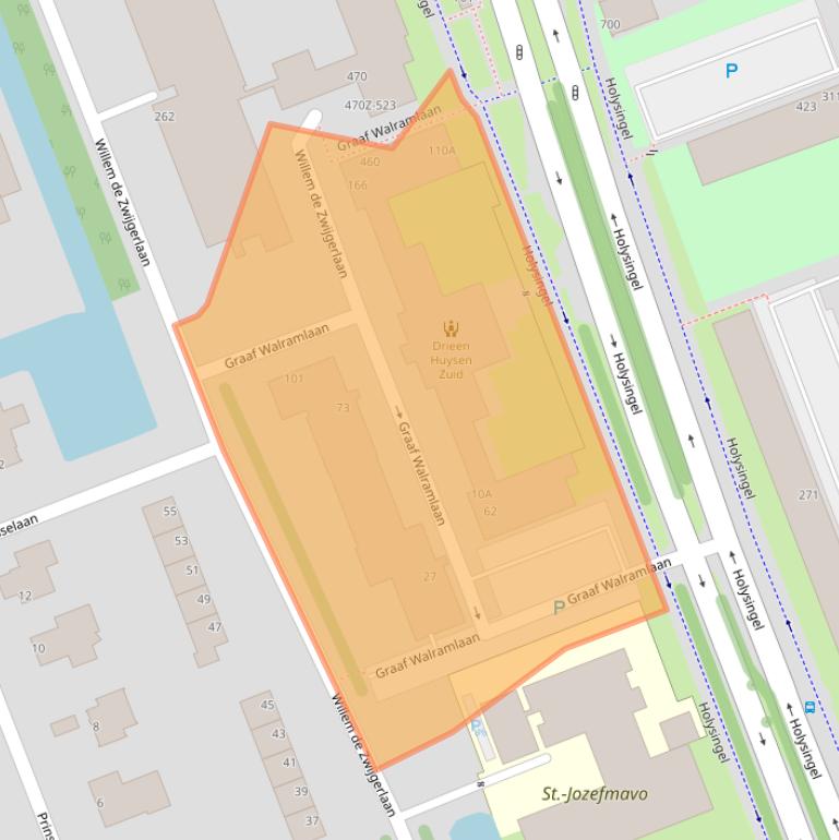 Kaart van postcodegebied 3136CZ.