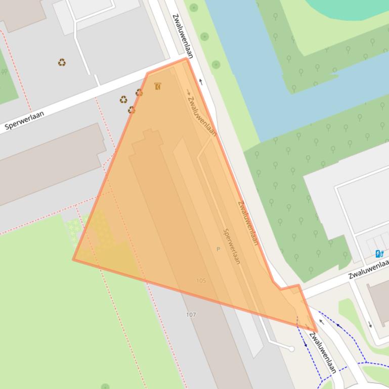 Kaart van postcodegebied 3136GA.