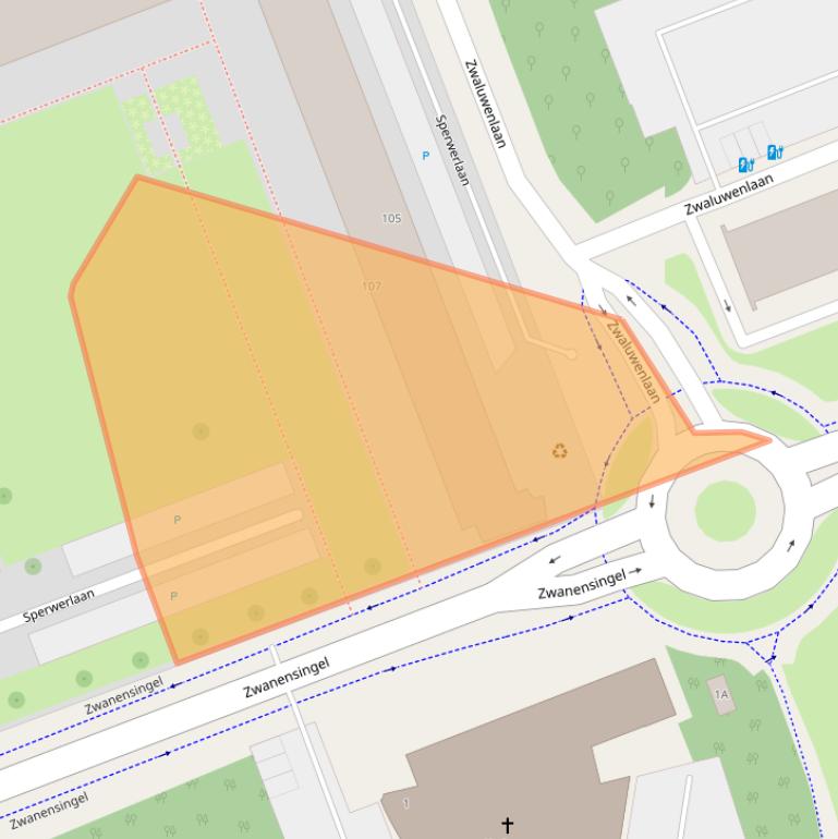 Kaart van postcodegebied 3136GB.