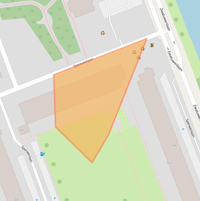 Kaart van postcodegebied 3136GC.