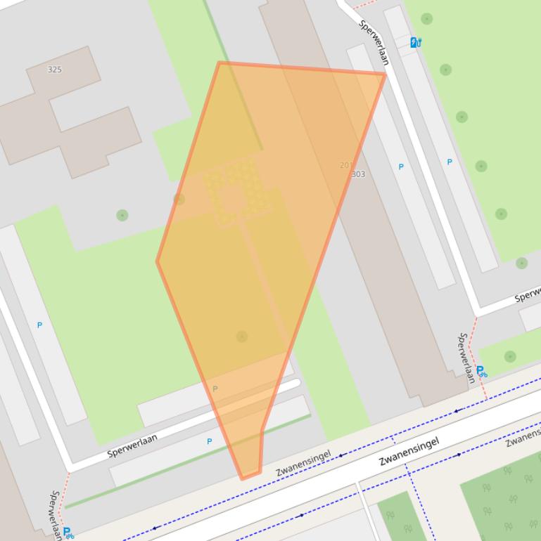 Kaart van postcodegebied 3136GE.