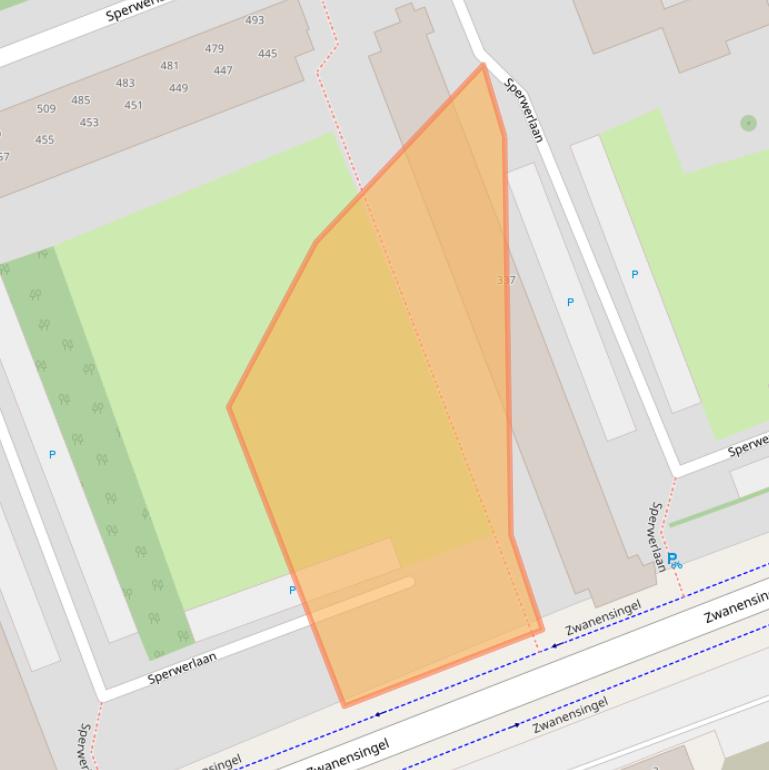 Kaart van postcodegebied 3136GJ.