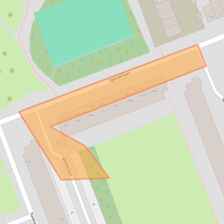 Kaart van postcodegebied 3136GL.