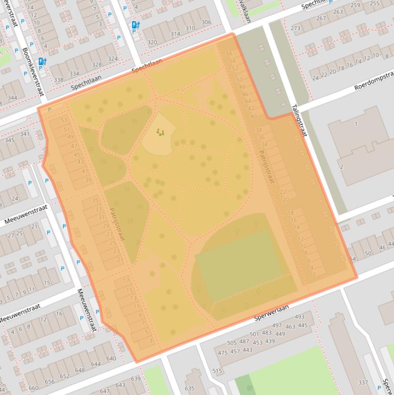 Kaart van postcodegebied 3136HD.