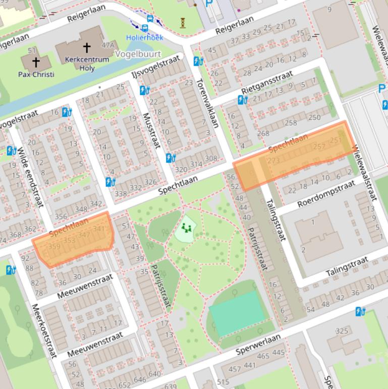 Kaart van postcodegebied 3136HG.