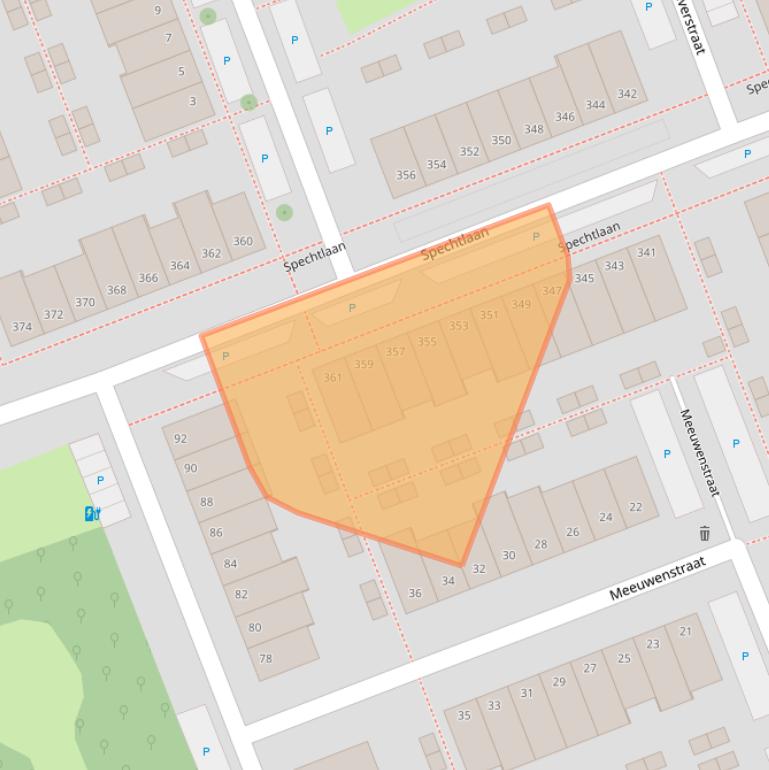Kaart van postcodegebied 3136HH.