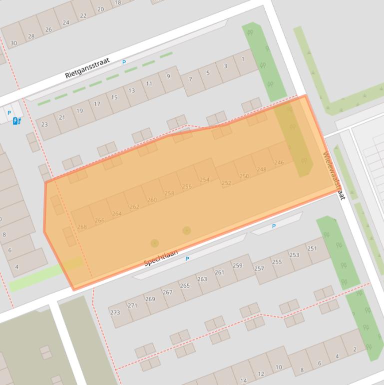 Kaart van postcodegebied 3136HJ.