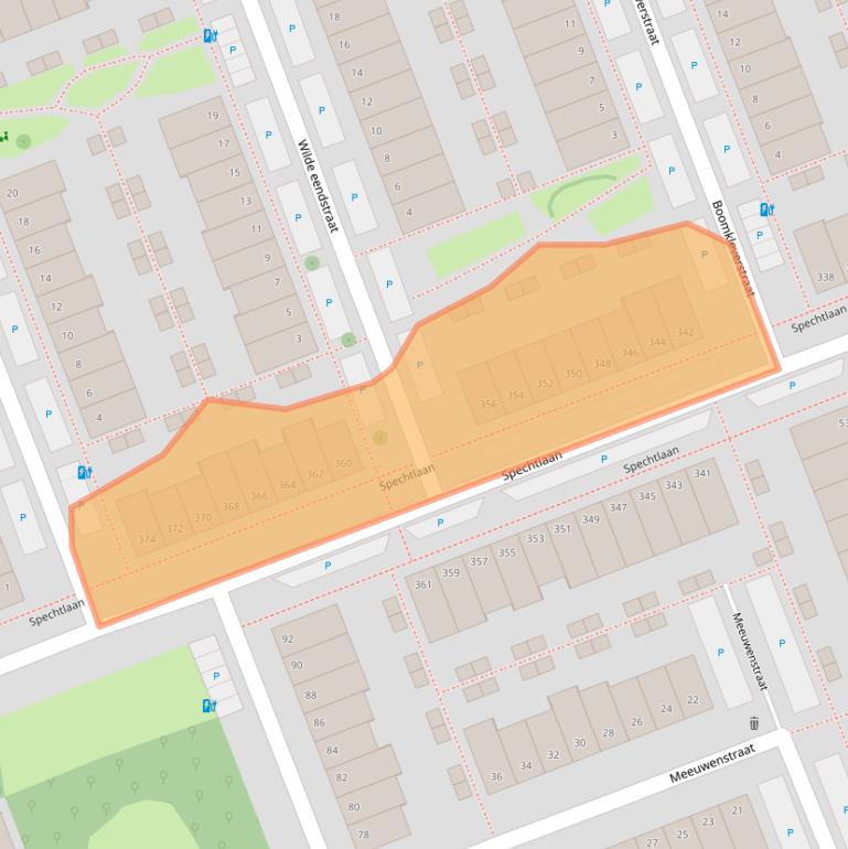 Kaart van postcodegebied 3136HL.