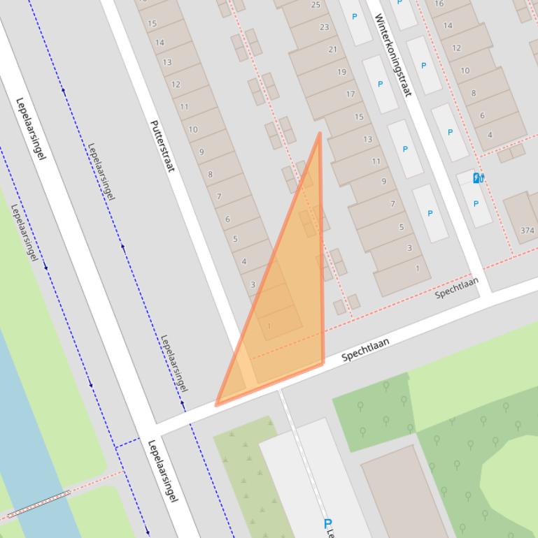 Kaart van postcodegebied 3136HT.