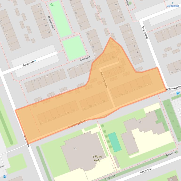 Kaart van postcodegebied 3136JG.