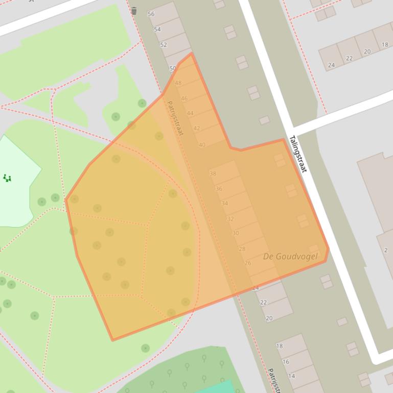 Kaart van postcodegebied 3136JR.
