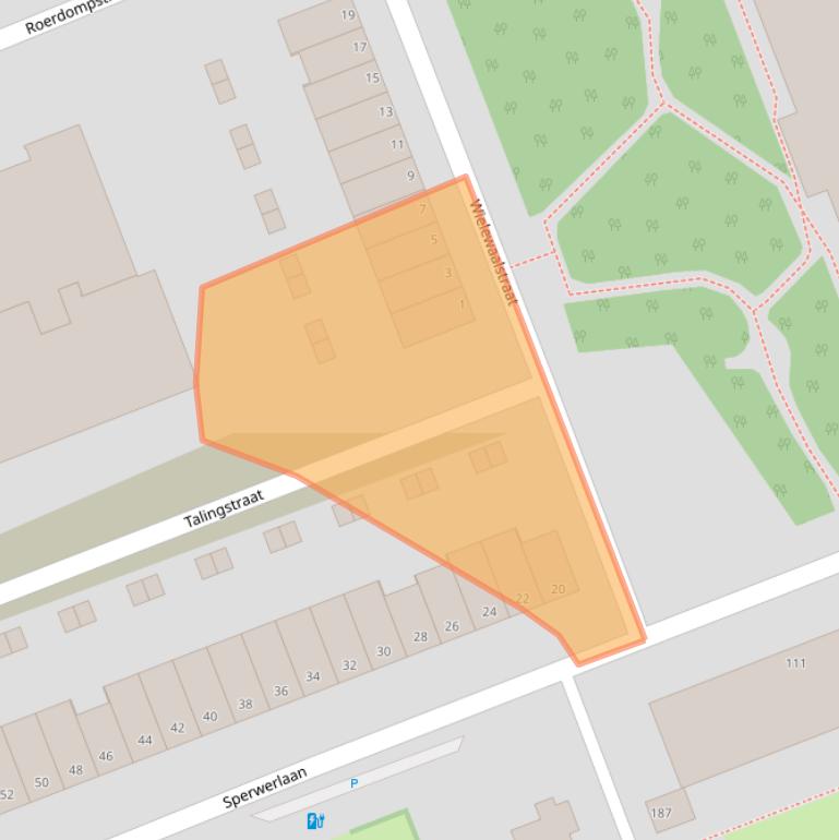 Kaart van postcodegebied 3136JS.