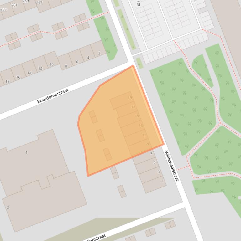 Kaart van postcodegebied 3136JT.