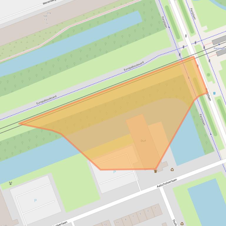Kaart van postcodegebied 3136KG.
