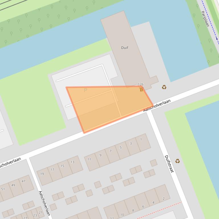 Kaart van postcodegebied 3136KH.