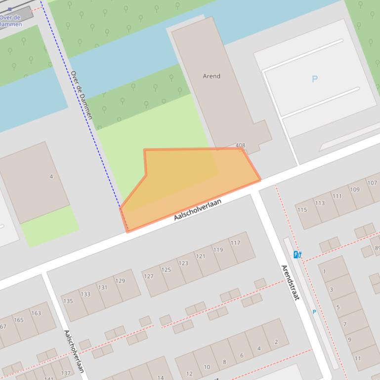 Kaart van postcodegebied 3136KP.