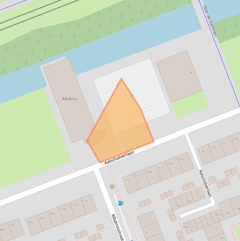 Kaart van postcodegebied 3136KR.