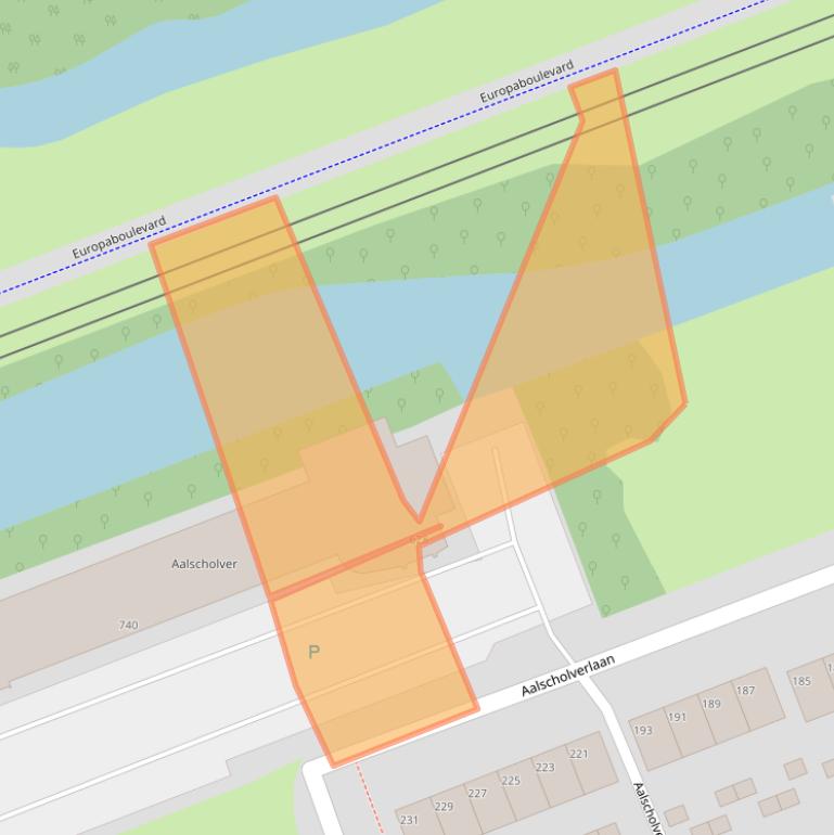 Kaart van postcodegebied 3136KW.