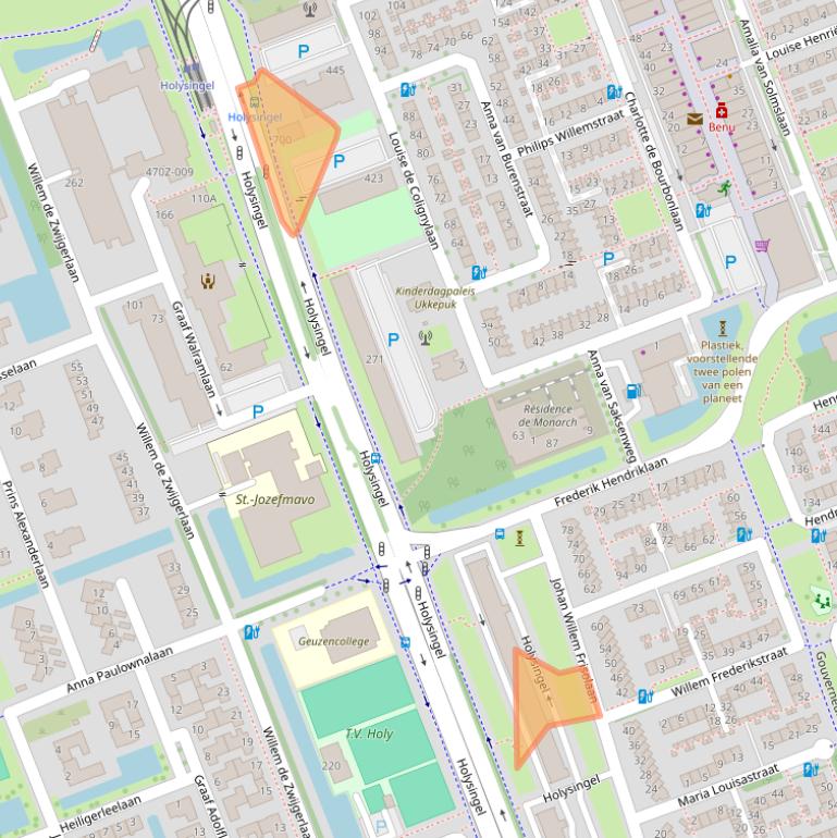 Kaart van postcodegebied 3136LN.