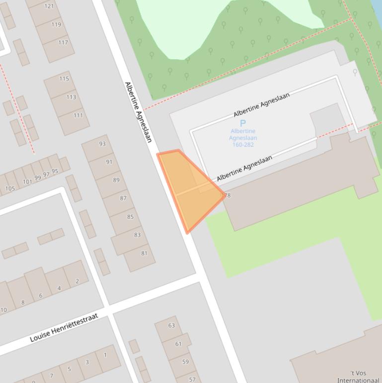 Kaart van postcodegebied 3136NG.