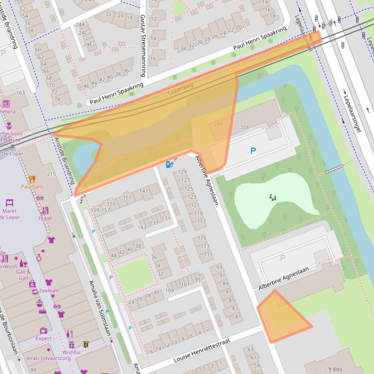 Kaart van postcodegebied 3136NH.