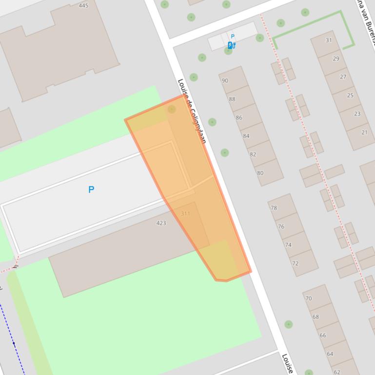 Kaart van postcodegebied 3136NS.