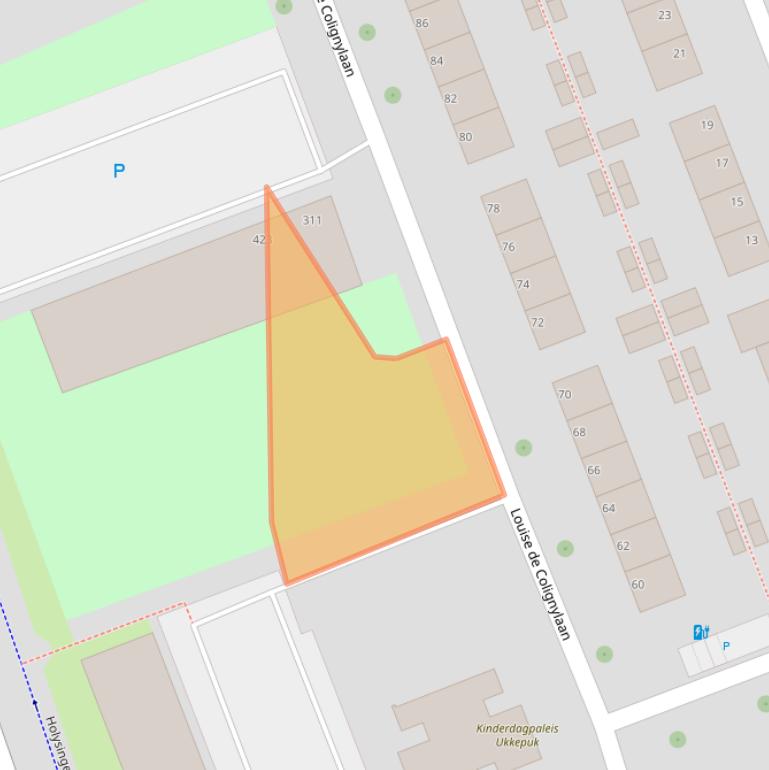 Kaart van postcodegebied 3136NT.