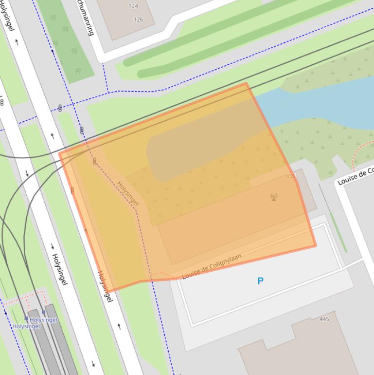 Kaart van postcodegebied 3136NW.