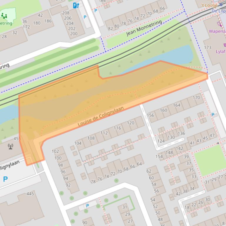 Kaart van postcodegebied 3136NX.