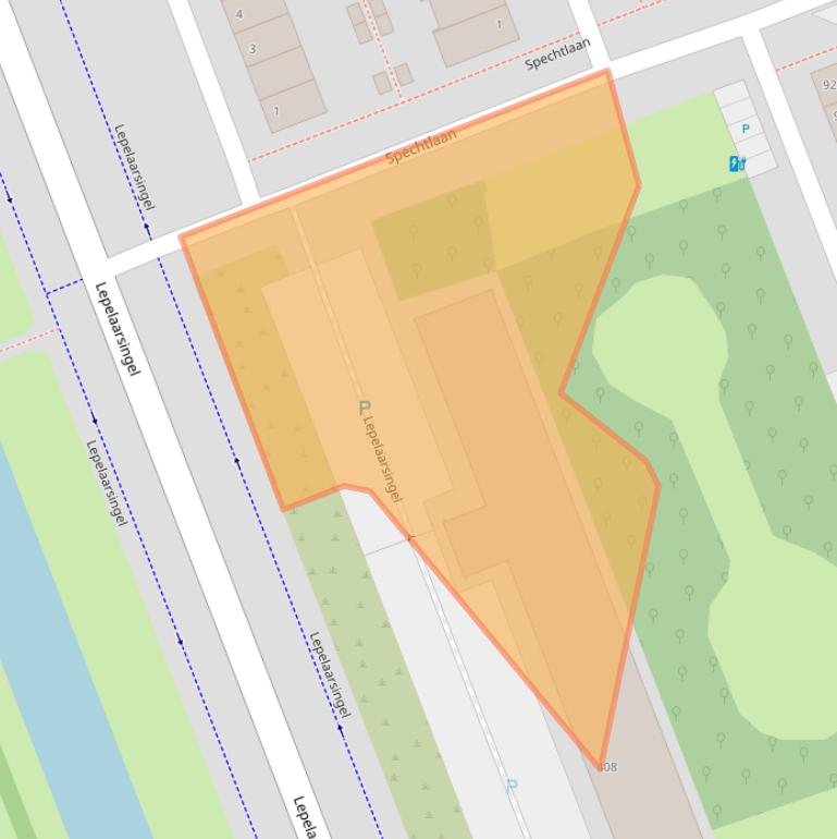 Kaart van postcodegebied 3136PJ.