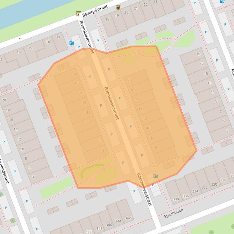 Kaart van postcodegebied 3136PT.