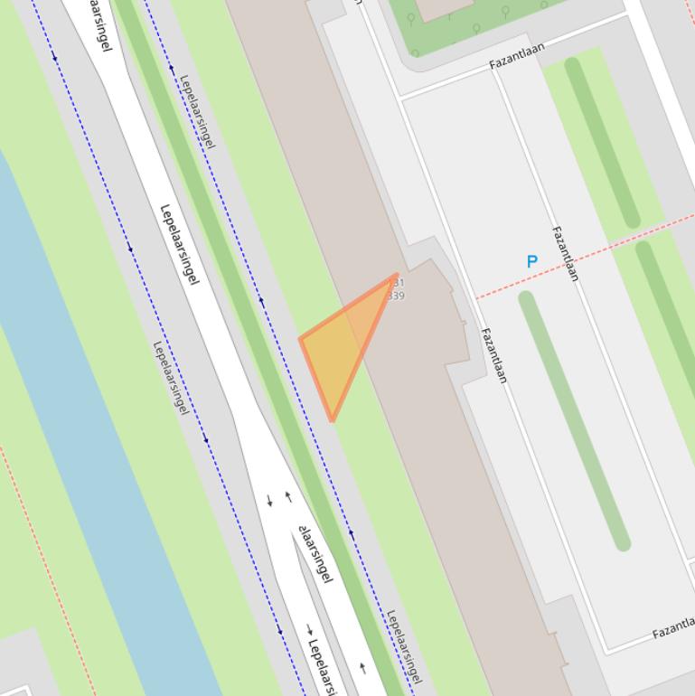 Kaart van postcodegebied 3136RJ.