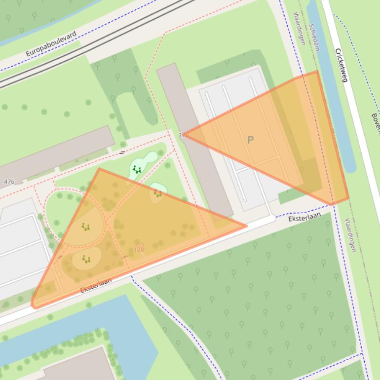 Kaart van postcodegebied 3136SB.