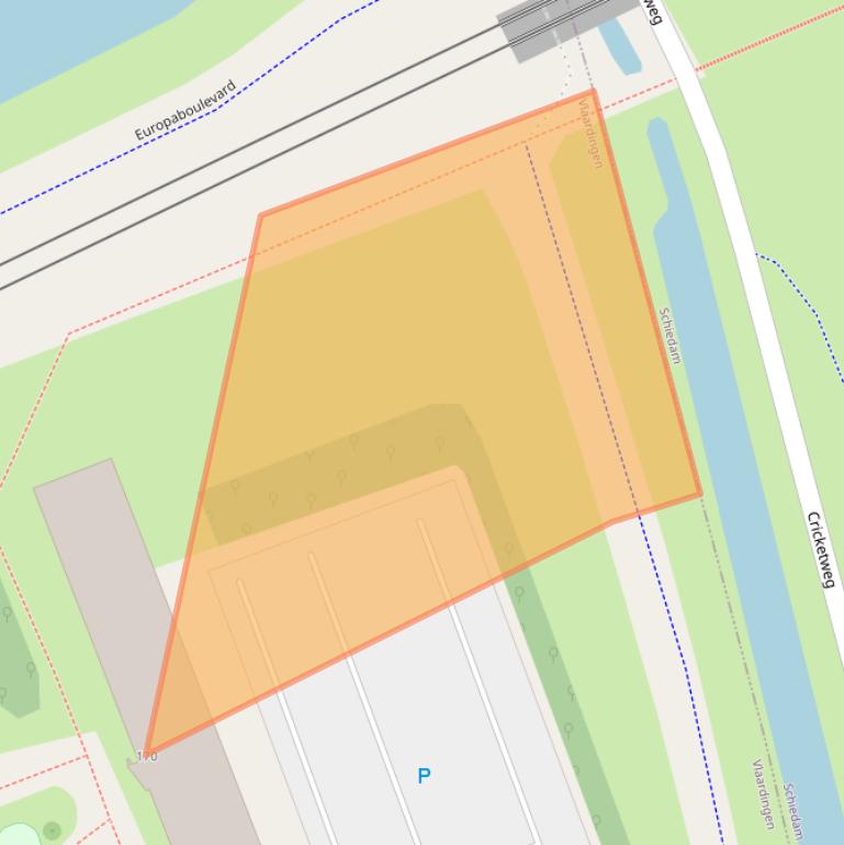 Kaart van postcodegebied 3136SC.