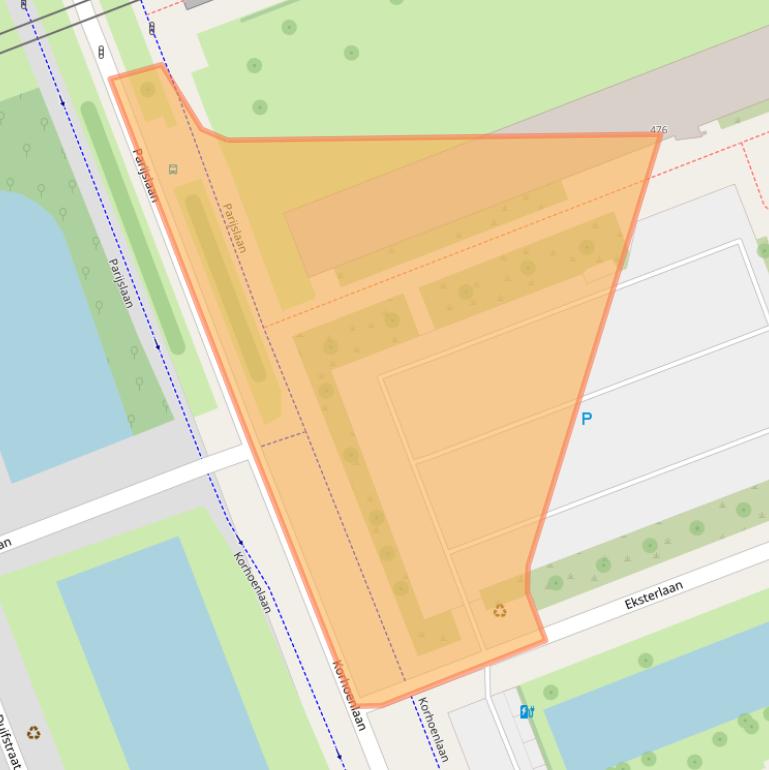 Kaart van postcodegebied 3136SL.