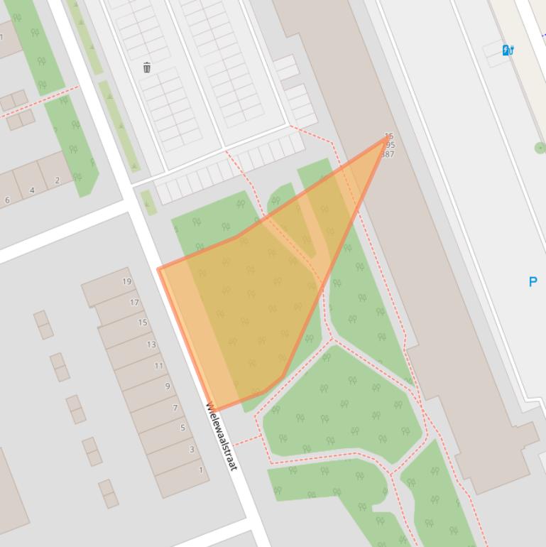 Kaart van postcodegebied 3136TA.