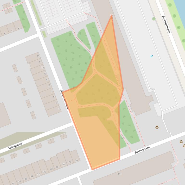Kaart van postcodegebied 3136TB.