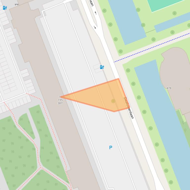 Kaart van postcodegebied 3136TE.