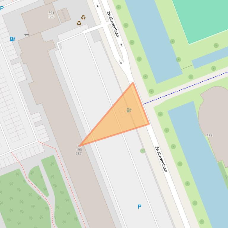 Kaart van postcodegebied 3136TG.