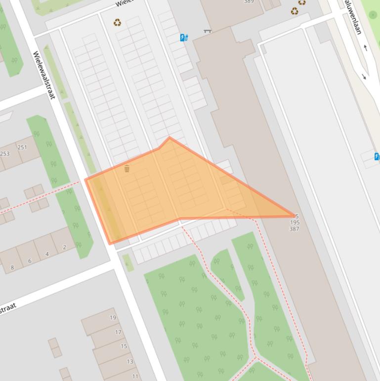 Kaart van postcodegebied 3136TL.