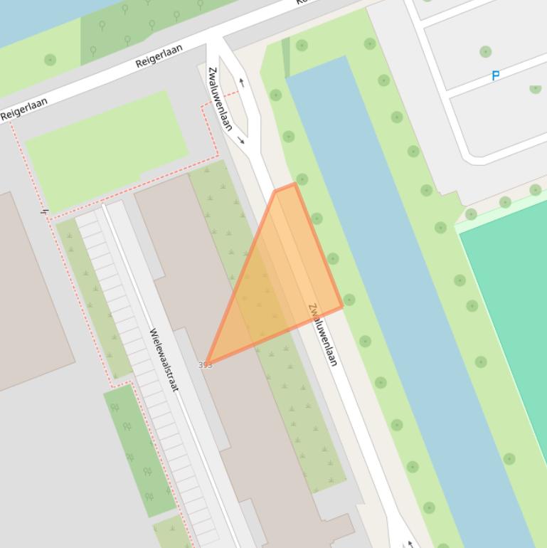 Kaart van postcodegebied 3136TP.