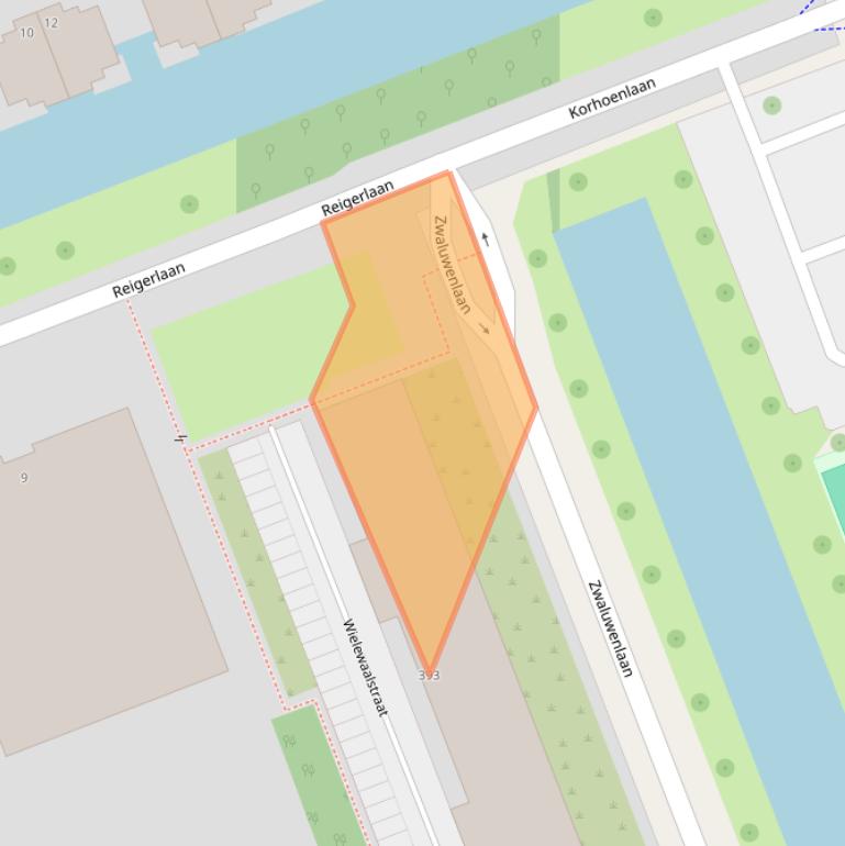 Kaart van postcodegebied 3136TR.